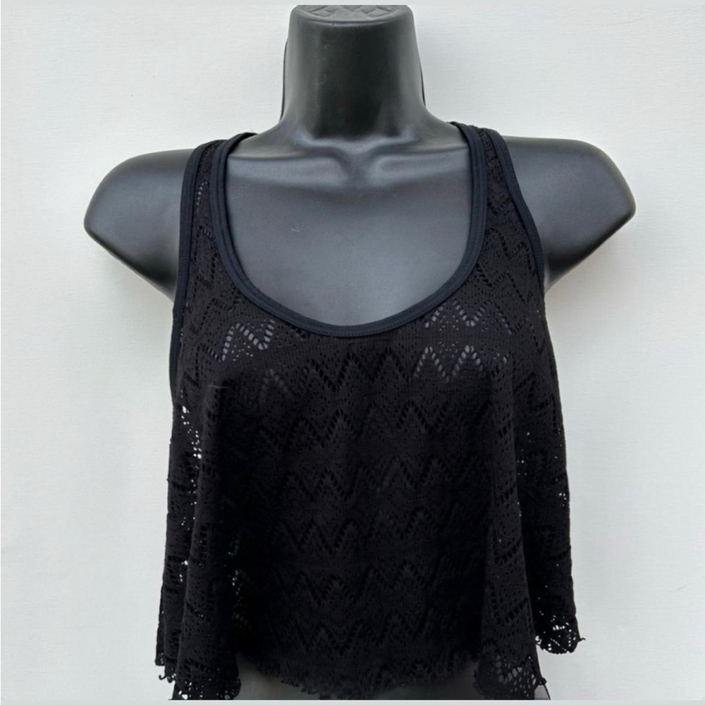 Lace CoverUp Croptop